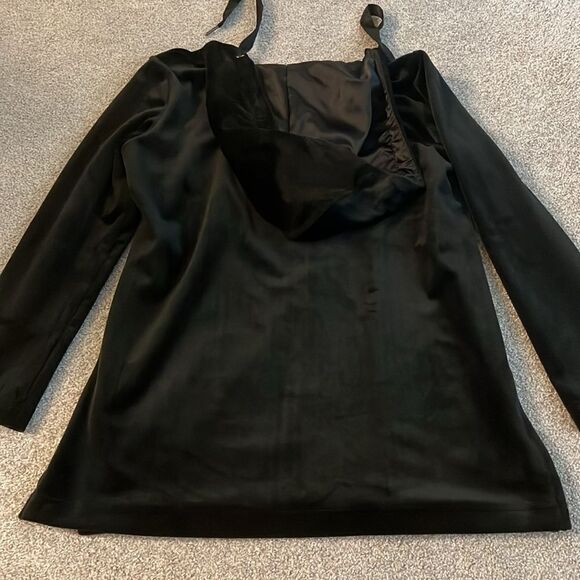 Chicos Zenergy Petite Velour Hooded Tunic - Picture 6 of 7